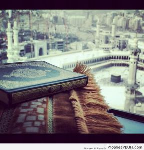 Perfect-Day-Mushaf-by-Hotel-Room-Window-With-View-of-the-Kaba-al-Masjid-al-Haram-in-Makkah-Saudi-Arabia-